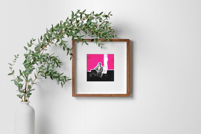 Catherine Roome — Cobalt Boots, Steel-Toed Courage | Fine Art Print