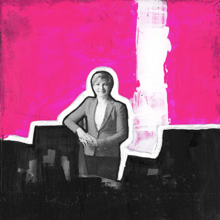 Catherine Roome — Cobalt Boots, Steel-Toed Courage | Fine Art Print